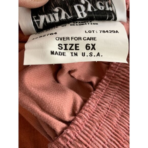 Amy Byer Girls 6X Pink Stretch Corduroy Skort With Green Belt Detail Pull On NEW - Picture 6 of 11